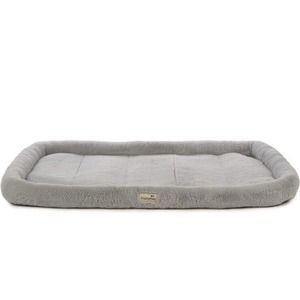 Quilted Crate Bolstered Mat Dog Bed, Ideal for Crates - Gray, Extra Large